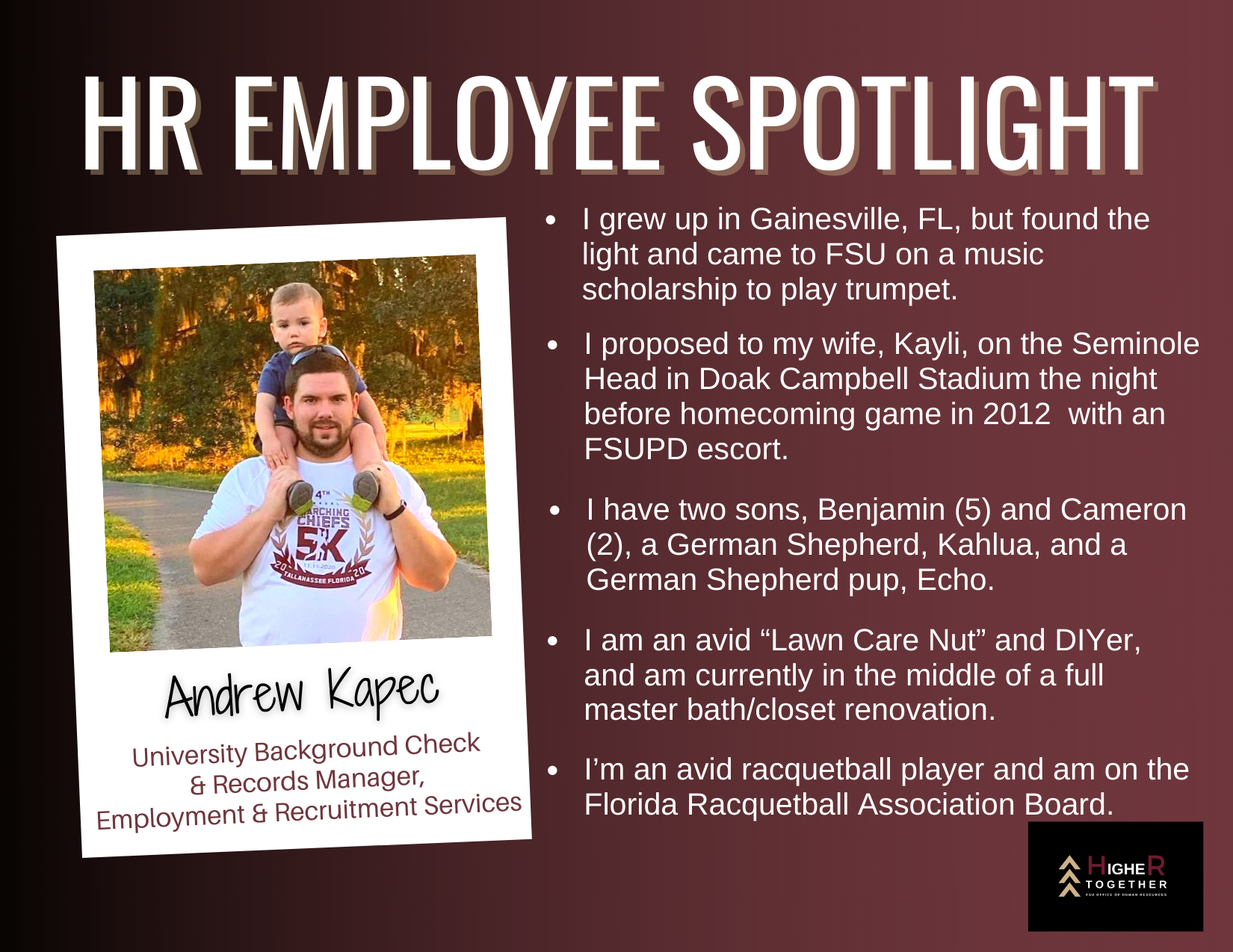 HR Employee Spotlight Office of Human Resources